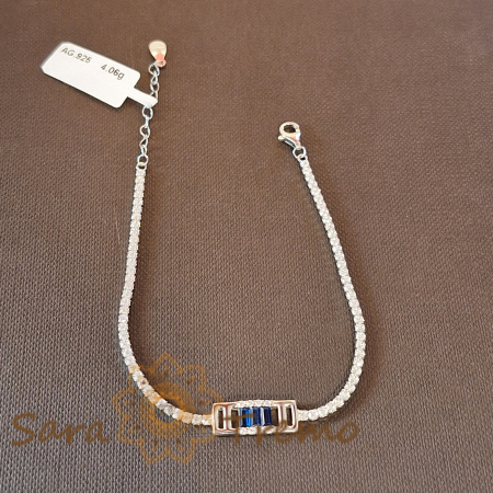 Bratari din argint - Brățară Tennis Argint 925 - Zirconia Bleumarin - Marine Thai