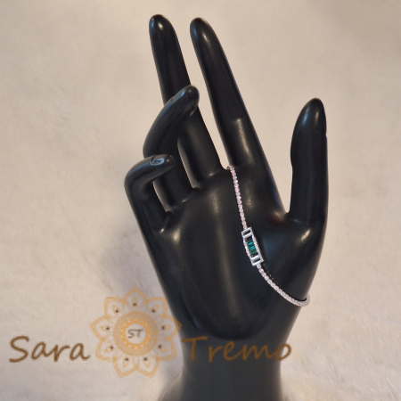 Brățară Tennis Argint 925 - Zirconia Verde - Thai Nature [5]