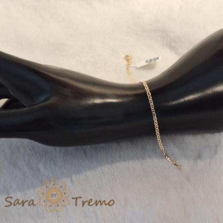 Brățară unisex placată cu aur 18K, 18 cm [5]