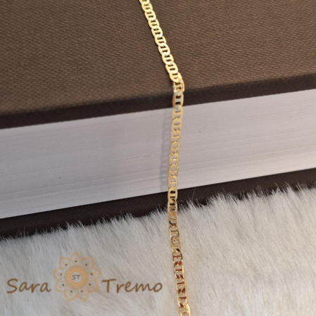 Brățară unisex placată cu aur 18K, 18 cm [6]