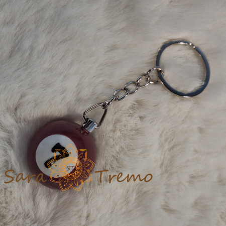 Brelocuri personalizate - Breloc cu minge de biliard