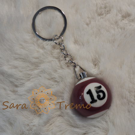 Brelocuri personalizate - Breloc cu minge de biliard