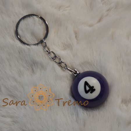 Brelocuri personalizate - Breloc cu minge de biliard