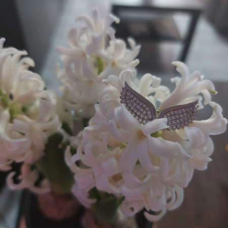 Brosa luxury din argint Wings [5]