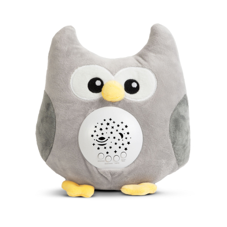 Articole de Sezon, Sarbatori si Evenimente - Bufniță de pluș muzicală, luminoasă - 3 x AAA