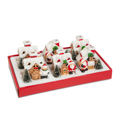 Casă LED de Craciun - 3 tipuri - 8 x 6 x 8.5 cm [8]