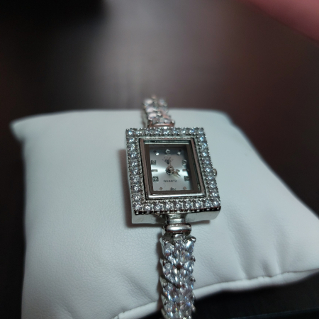 Ceas din argint masiv Heritage, mecanism Quartz, rezistent la apă, cu certificat de calitate și conformitate [1]
