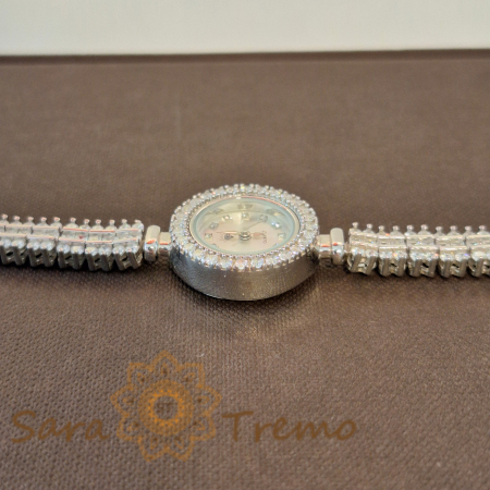 Ceas superb din argint 925 cu cristale zirconia Cortez [3]