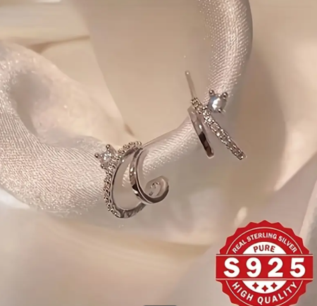 Cercei Argint 925 „Regina Luminii” – design elegant cu cristale zirconia [1]