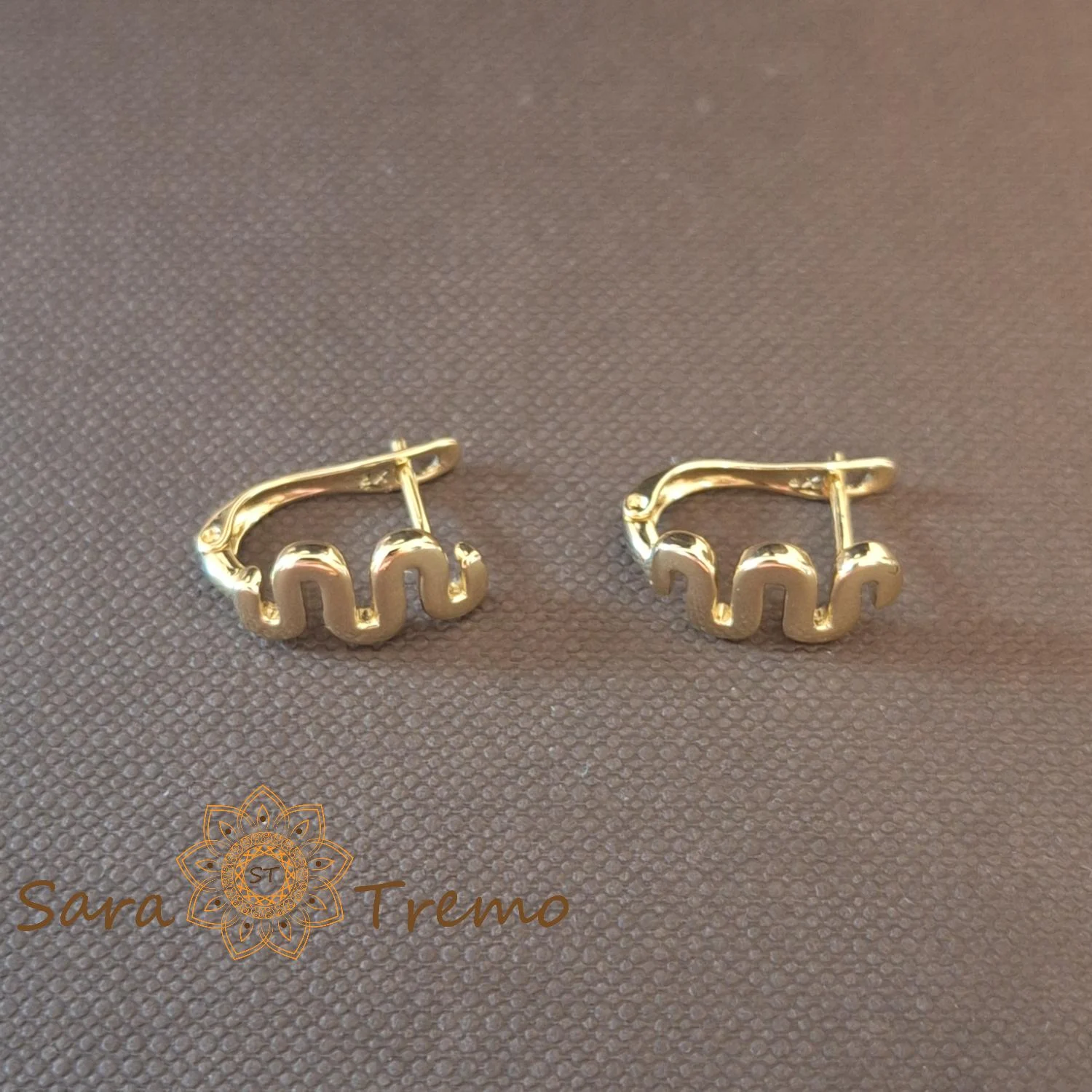 Cercei Val de Aur – Cercei Tip Creole mici placati 14K [1]