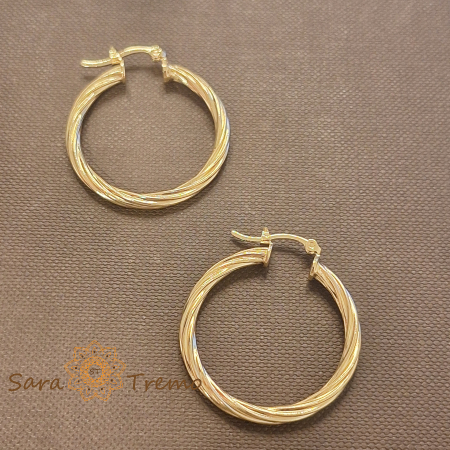 Cercei „Solea” – cercuri de aur cu eleganță braziliană [2]