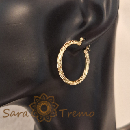 Cercei împletiți 3 cm – Design elegant cu împletitură deosebită [6]