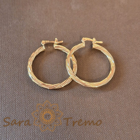 Cercei împletiți 3 cm – Design elegant cu împletitură deosebită [1]