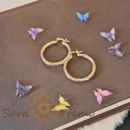 Cercei împletiți 3 cm – Design elegant cu împletitură deosebită [4]