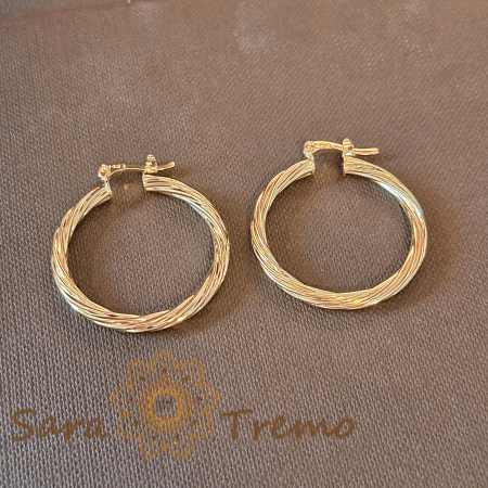 Cercei împletiți 3 cm – Design elegant cu împletitură deosebită [3]