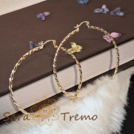 Cercei extra-mari împletiți 6.3 cm – Eleganță impresionantă și calitate superioară [5]
