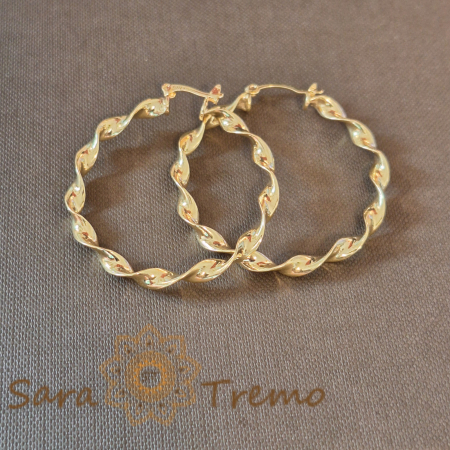 Cercei împletiți, 4.5 cm – Design deosebit cu împletitură sofisticată [1]