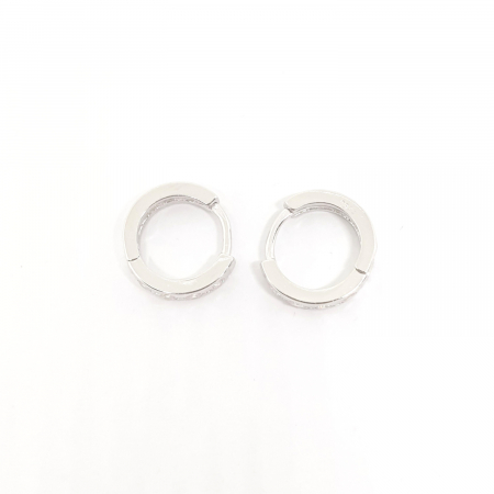 Cercei hexagonali din argint 1.4 cm Egrette [4]