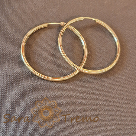 Cercei clasici groși mari 4 cm – Eleganță impunătoare și confort superior [1]