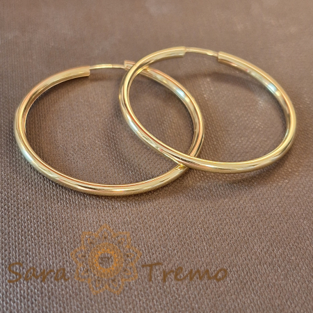 Cercei clasici groși mari 4 cm – Eleganță impunătoare și confort superior [2]