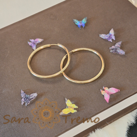 Cercei clasici groși mari 4 cm – Eleganță impunătoare și confort superior [4]