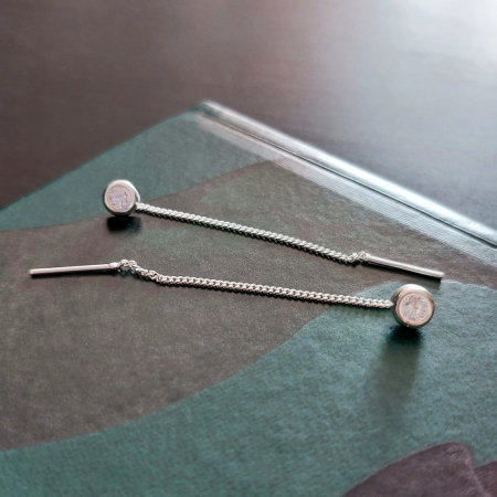 Cercei lungi din argint Mistery - Bijuterie impresionantă, lungime 6,5 cm [4]