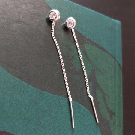 Cercei lungi din argint Mistery - Bijuterie impresionantă, lungime 6,5 cm [3]