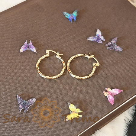 Cercei micuți împletiți 2.5 cm – Eleganță subtilă și rafinament brazilian [2]