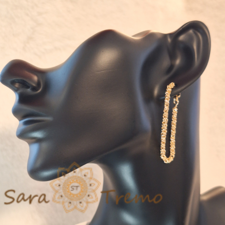 Cercei tip lanț, 4.5 cm – Design elegant flexibil [1]