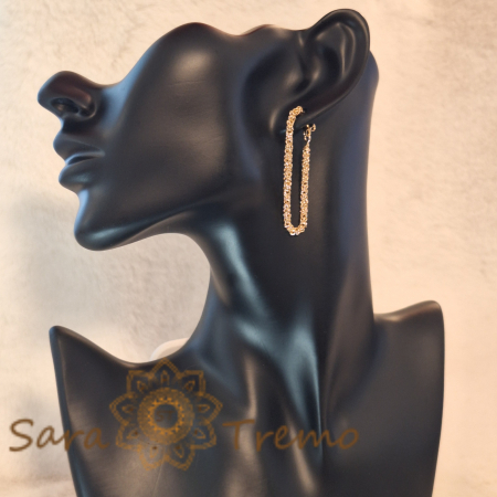 Cercei tip lanț, 4.5 cm – Design elegant flexibil [0]