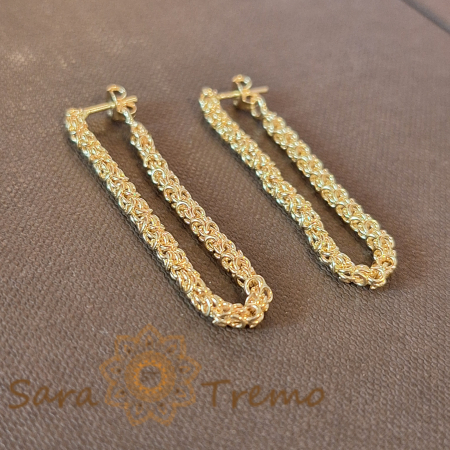 Cercei tip lanț, 4.5 cm – Design elegant flexibil [4]