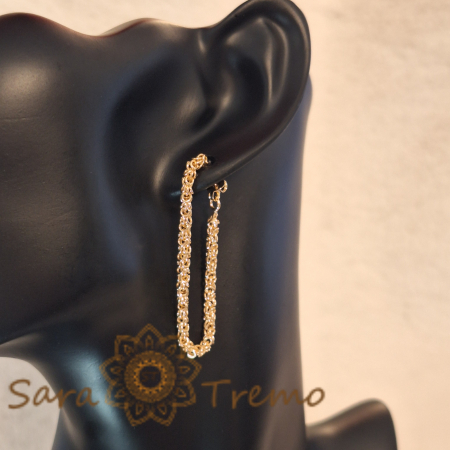 Cercei tip lanț, 4.5 cm – Design elegant flexibil [2]