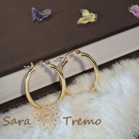 Cercei ovali 3.6 cm – Eleganță clasică și rafinament discret [5]