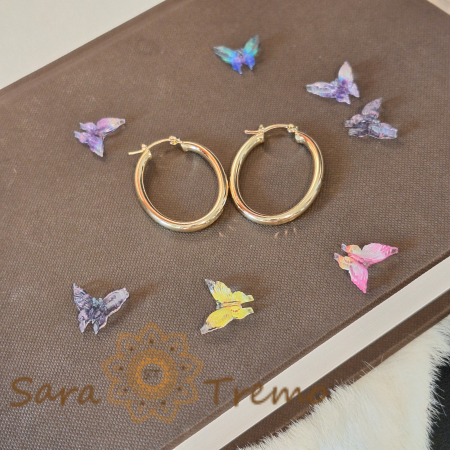 Cercei ovali 3.6 cm – Eleganță clasică și rafinament discret [4]