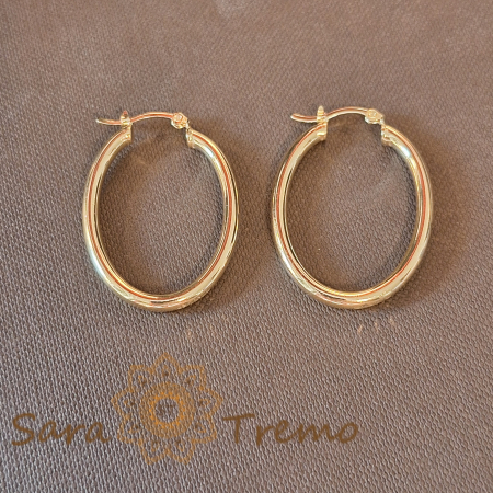 Cercei ovali 3.6 cm – Eleganță clasică și rafinament discret [2]