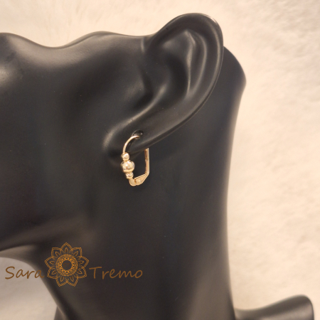 Cercei Golden Sphere – Bile aurii placati aur 18K Brazilia [4]