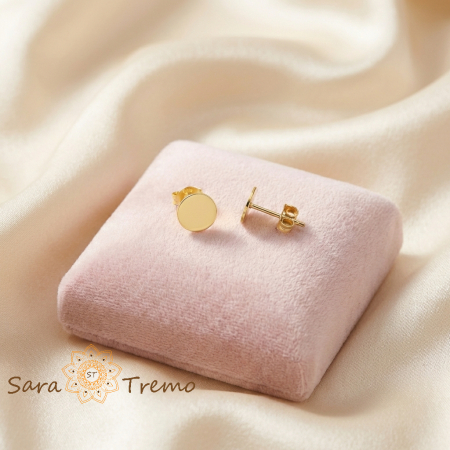 Bijuterii placate cu aur - Cercei Steluta Cuminte – Cercei copii cu tija placati 18K Brazilia