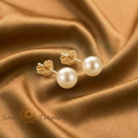 Cercei Perla Zilei Senine – Cercei cu Perla placati 18K Brazilia [1]