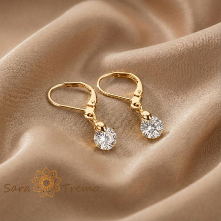 Cercei - Cercei Regina Stralucirii – Cercei placati 18K Brazilia