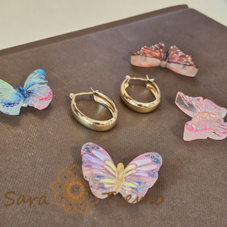 Cercei ovali 2.5 cm, finisaj lucios – Lățime 5 mm, eleganță clasică [3]