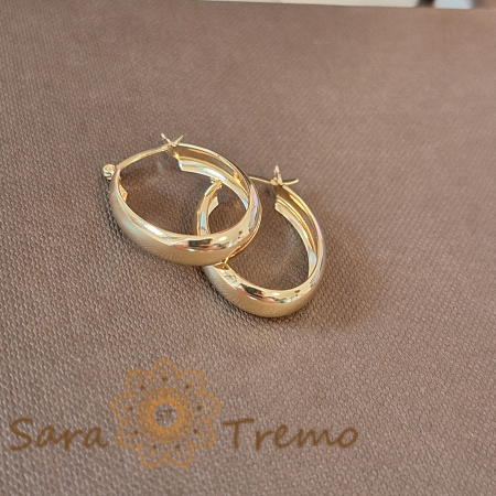 Cercei ovali 2.5 cm, finisaj lucios – Lățime 5 mm, eleganță clasică [1]