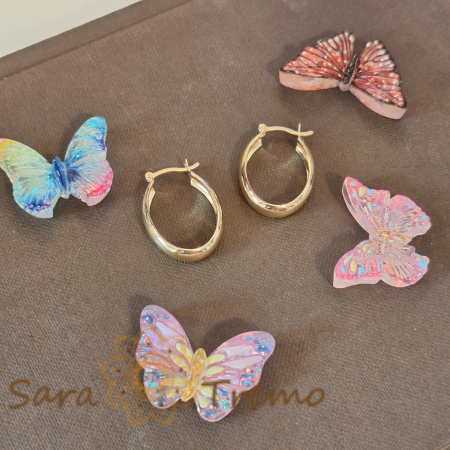 Cercei ovali 2.5 cm, finisaj lucios – Lățime 5 mm, eleganță clasică [2]