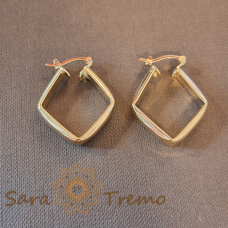 Cercei rotunzi - Cercei romb 2 cm – Eleganță modernă din Brazilia