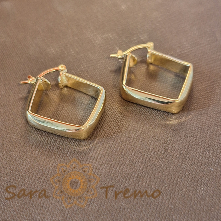 Cercei romb 2 cm – Eleganță modernă din Brazilia [1]