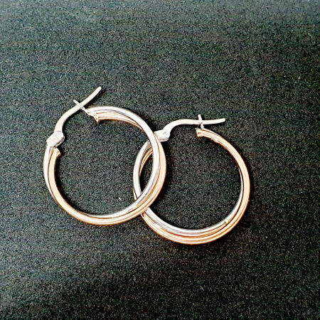 Cercei rotunzi din argint 1.8 cm Granada [2]