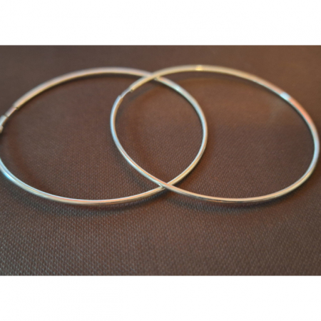 Cercei rotunzi din argint 925 - diametru 6 cm [2]