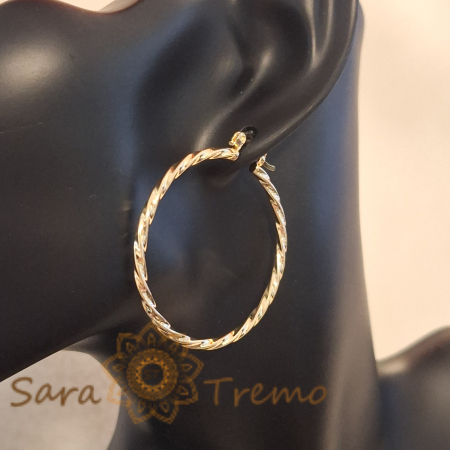 Cercei rotunzi împletiți, diametru 4 cm – Eleganță și rafinament brazilian [6]