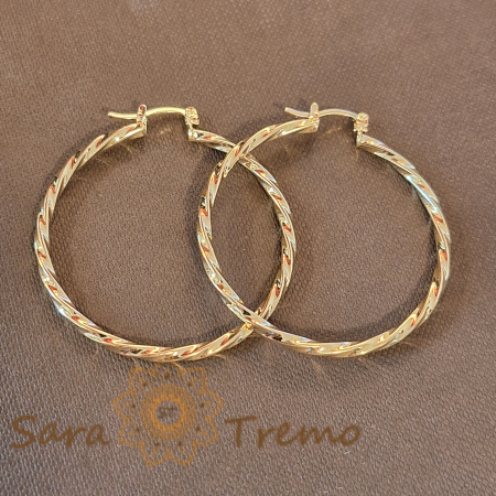 Cercei rotunzi împletiți, diametru 4 cm – Eleganță și rafinament brazilian [1]