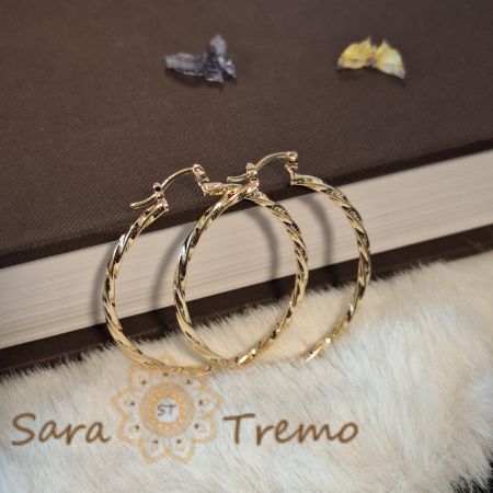 Cercei rotunzi împletiți, diametru 4 cm – Eleganță și rafinament brazilian [4]
