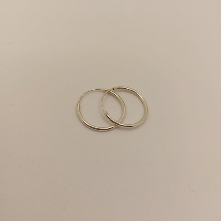 Cercei rotunzi mici din argint 1.9 cm Ballet [2]